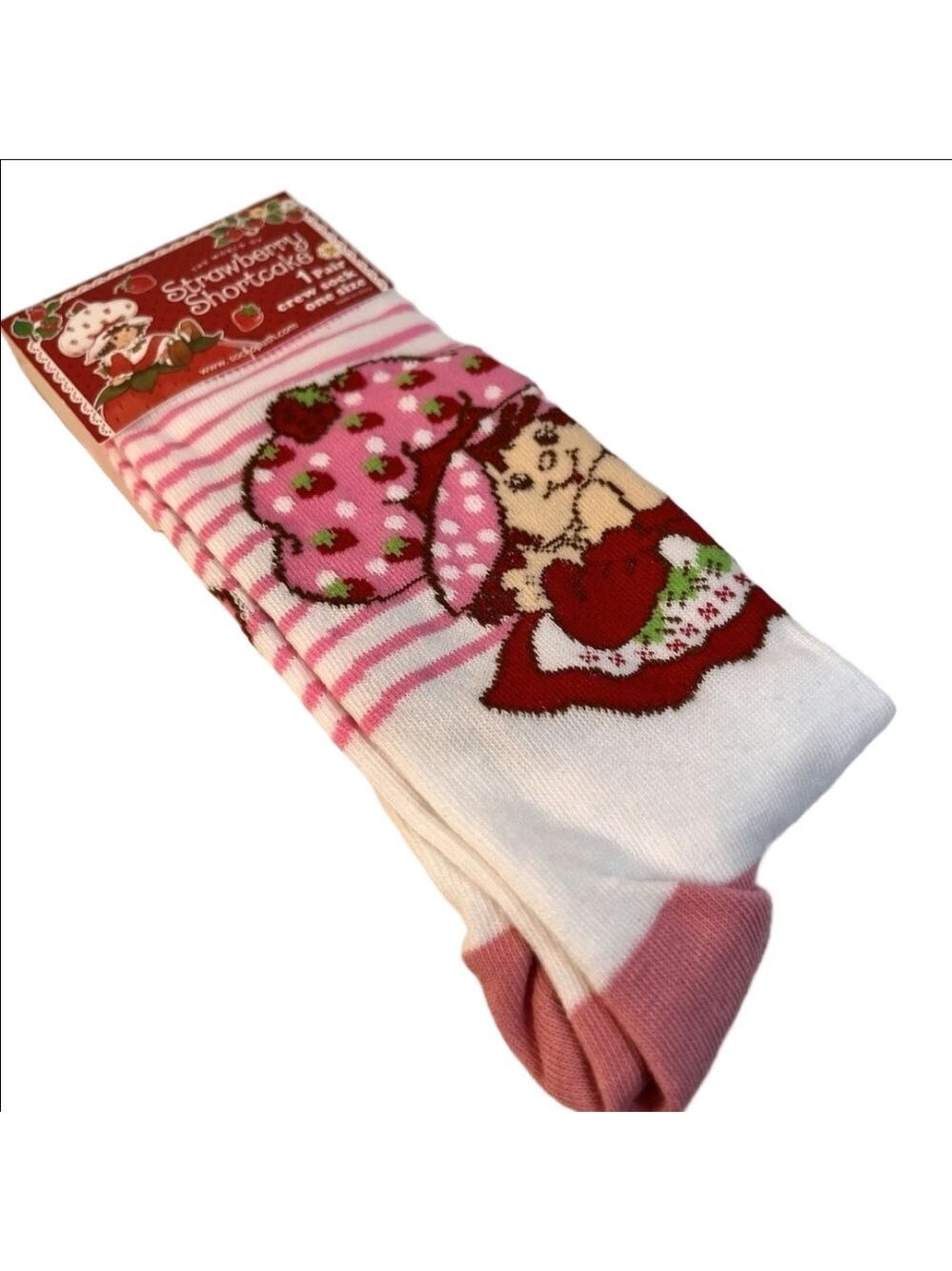 4/$25 Strawberry Shortcake Character Socks Fun Novelty Socks New